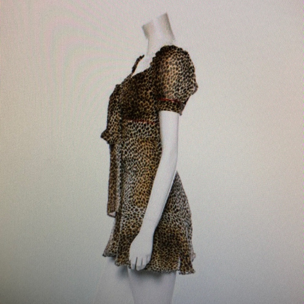 D&G leopard printed off the shoulders dress - Picture 2 of 7